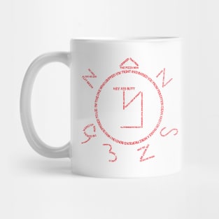 Supernatural Angel Banishing Sigil Typography - Red Mug